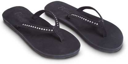 Bling orthotic flip flop
