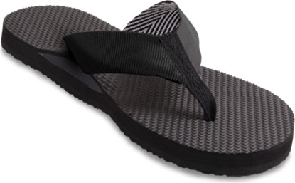 Women's black pearl orthotic flip flop